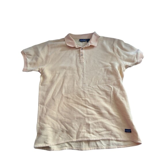 PATAGONIA SHIRT VINTAGE‎ MEN Sz Large Yellow Polo - Picture 1 of 9